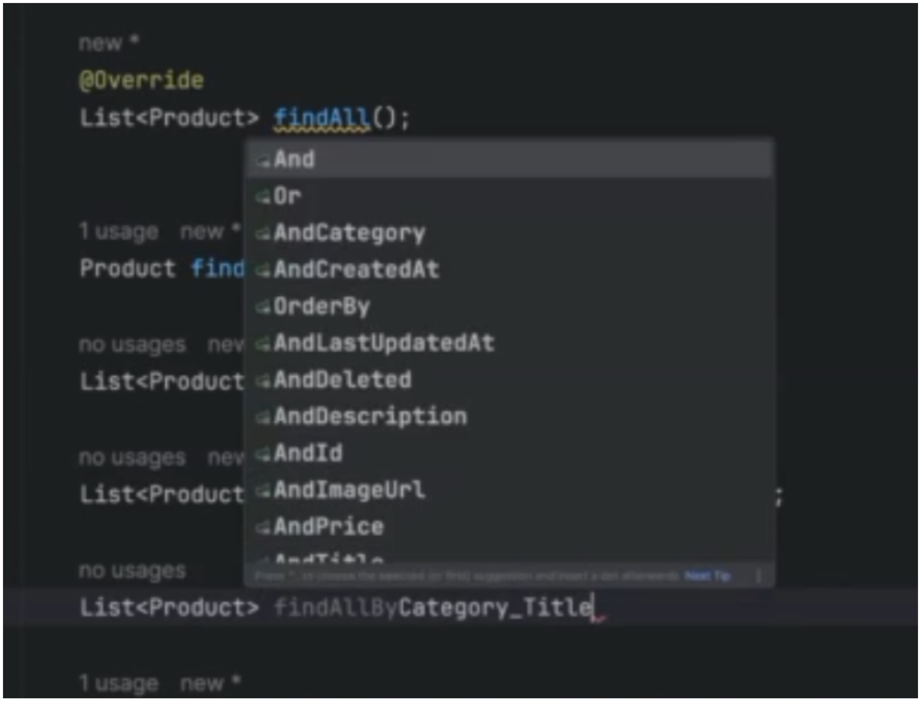 JPA Query Example